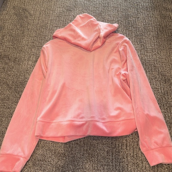 new pink juicy couture velour jacket cropped style - Picture 2 of 2